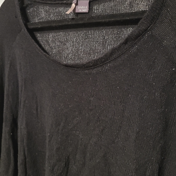 Sparkle & Fade Lightweight Knit CropSweater/Shawl - Picture 2 of 8